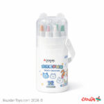 ژل کرایون 12 رنگ آودمل AODEMEL مدل Silky Crayon به همراه قلم‌مو