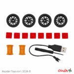 ماشین کنترلی دریفت 4WD مقیاس 1:24 با چراغ LED - تصویر 3