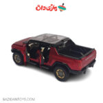 ماکت فلزی هامر ev سقف شیشه رنگ قرمز - تصویر 2