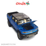 ماکت فلزی هامر ev سقف شیشه رنگ آبی - تصویر 3