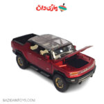 ماکت فلزی هامر ev سقف شیشه رنگ قرمز - تصویر 3