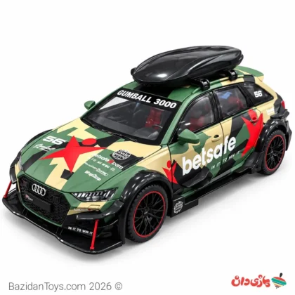 ماکت فلزی آئودی RS6 سبز طرح Gumball 3000